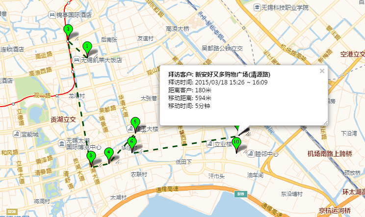 拜访线路